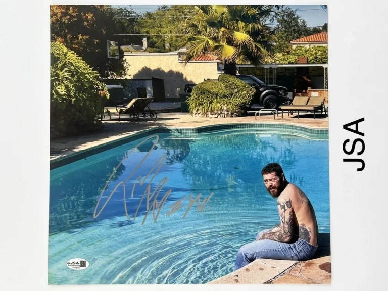 Post Malone Signed Austin Vinyl Cover JSA Authentic Autograph