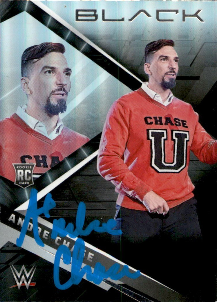 Andre Chase Signed 2022 Panini Chronicles Black NXT WWE Card #213 Chase U