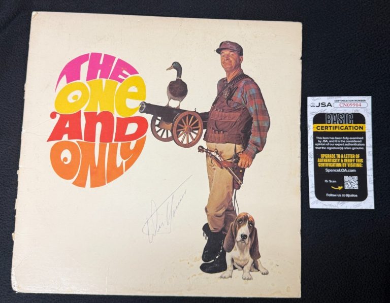 Wes Harrison Signed The One And Only Album Cover Mr. Sound Effects JSA COA