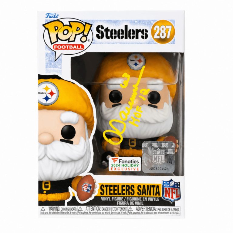 Dermontti Dawson Signed Steelers SANTA Funko Pop Doll #287 w/HOF'12 - (SS COA)