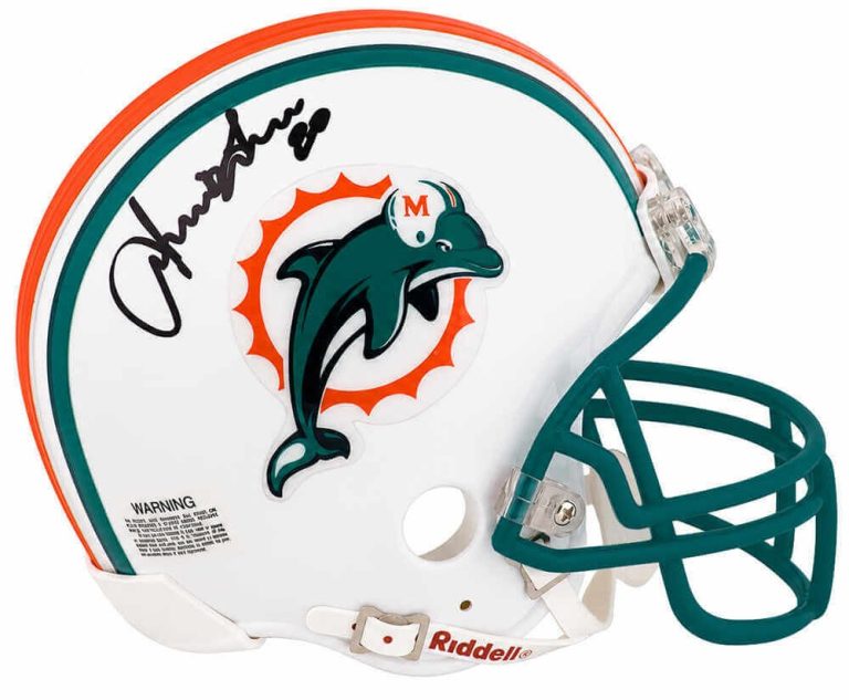 Irving Fryar Signed Miami Dolphins Riddell (VSR4) Mini Helmet - (SCHWARTZ COA)