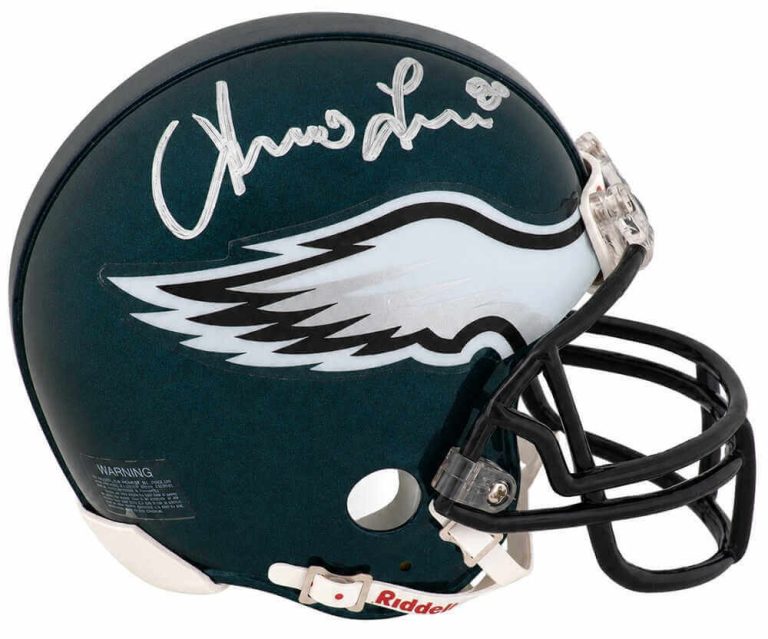 Irving Fryar Signed Philadelphia Eagles Riddell VSR4 Mini Helmet -(SCHWARTZ COA)