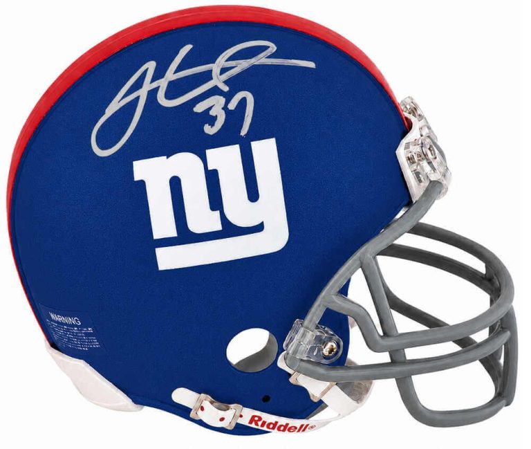 James Butler Signed New York Giants Riddell (VSR4) Mini Helmet - (SCHWARTZ COA)