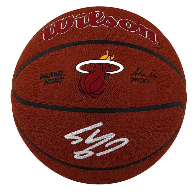 Shaquille O'Neal Signed Heat Logo Wilson Alliance NBA Basketball -(SCHWARTZ COA)