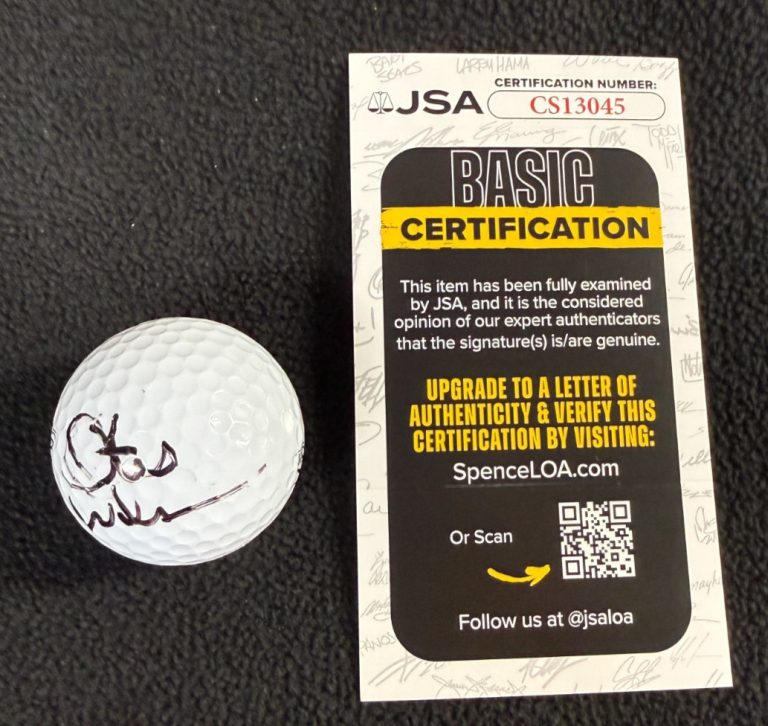 Otis Wilson Signed Golf Ball Chicago Bears JSA COA