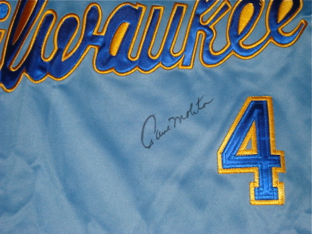 PAUL MOLITOR AUTOGRAPHED JERSEY (BREWERS) W/ PROOF!