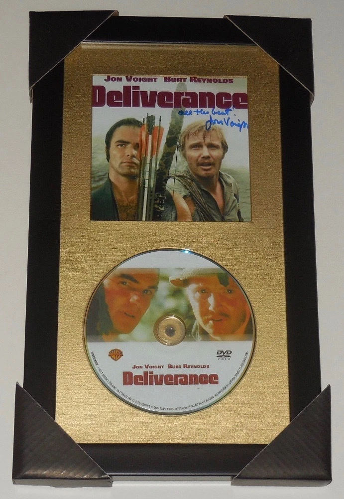 JON VOIGHT AUTOGRAPHED DVD DISPLAY (FRAMED & MATTED) - DELIVERANCE!