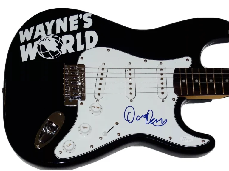 DANA CARVEY AUTOGRAPHED GUITAR (WAYNES WORLD) - JSA COA!