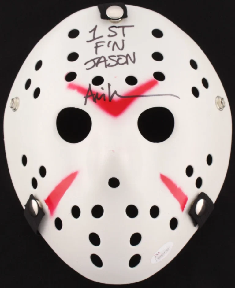 ARI LEHMAN AUTOGRAPHED JASON VOORHEES MASK (FRIDAY THE 13TH) - JSA COA!