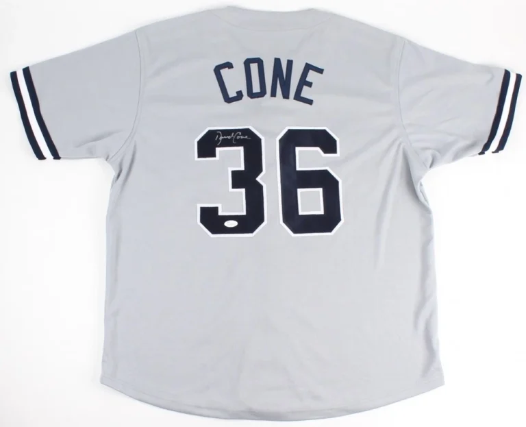 DAVID CONE AUTOGRAPHED CUSTOM JERSEY (NEW YORK YANKEES) - JSA COA!
