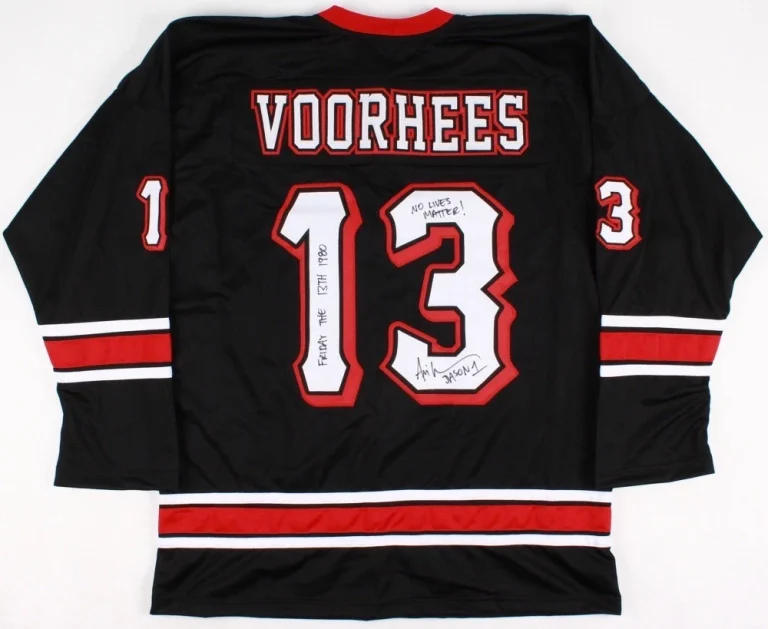 ARI LEHMAN AUTOGRAPHED JASON VOORHEES JERSEY (FRIDAY THE 13TH) W/ PROOF!
