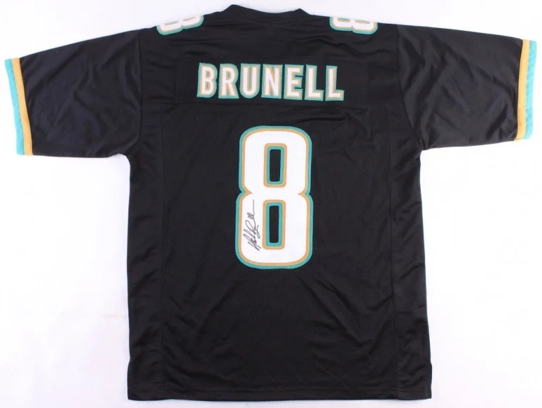 MARK BRUNELL AUTOGRAPHED CUSTOM JERSEY (JACKSONVILLE JAGUARS) - JSA COA!