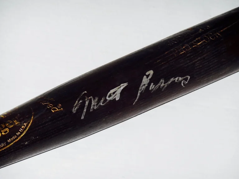 MILT PAPPAS AUTOGRAPHED BAT (BALTIMORE ORIOLES) - Spring Training Used Bat!