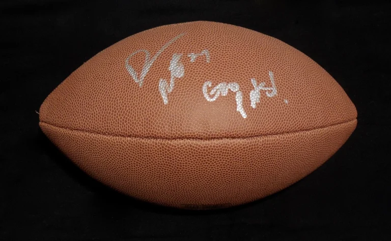 DARRELLE REVIS AUTOGRAPHED FOOTBALL (NEW ENGLAND PATRIOTS) - W/ COA!