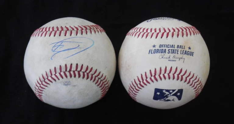 TYRELL JENKINS AUTOGRAPHED GAME USED FSL BASEBALL (BRAVES) W/ COA!