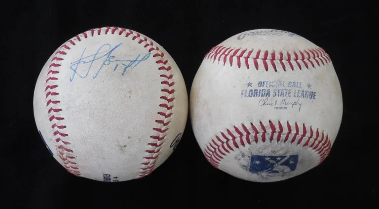 DILSON HERRERA AUTOGRAPHED GAME USED FSL BASEBALL (METS) W/ COA!