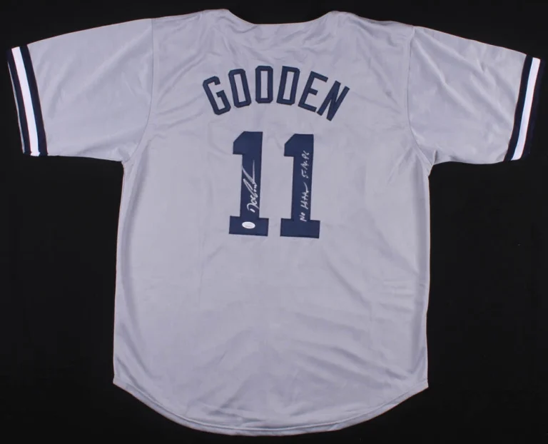 DWIGHT GOODEN AUTOGRAPHED CUSTOM JERSEY (NEW YORK YANKEES) - JSA COA!
