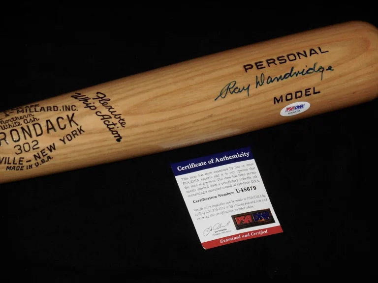 RAY DANDRIDGE AUTOGRAPHED ADIRONDACK BAT (HALL OF FAME) - PSA DNA!