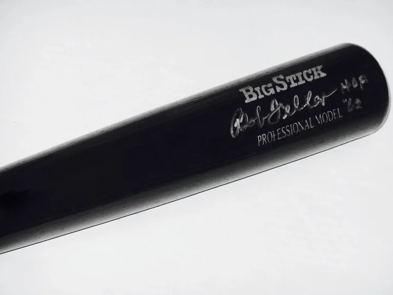 BOB FELLER AUTOGRAPHED RAWLINGS BAT (CLEVELAND INDIANS) - W/ COA!