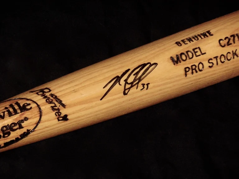NICK CIUFFO AUTOGRAPHED BAT (TAMPA BAY RAYS) - Spring Training Used Bat!