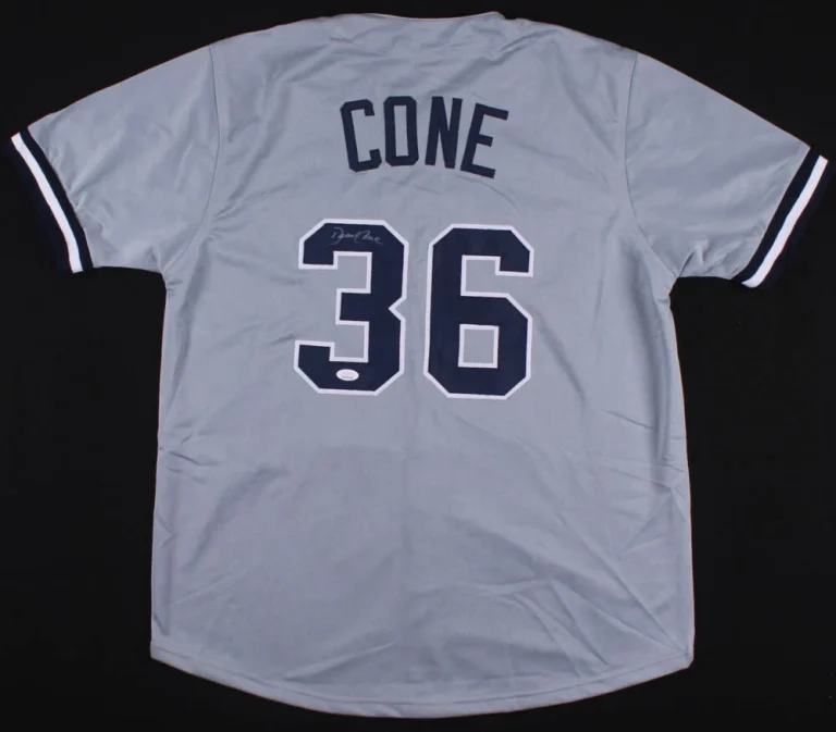 DAVID CONE AUTOGRAPHED CUSTOM JERSEY (NEW YORK YANKEES) - JSA COA!