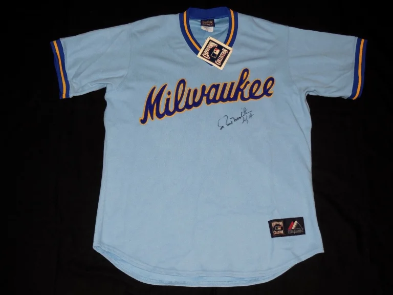PAUL MOLITOR AUTOGRAPHED JERSEY (MILWAUKEE BREWERS) - HOF 2004!
