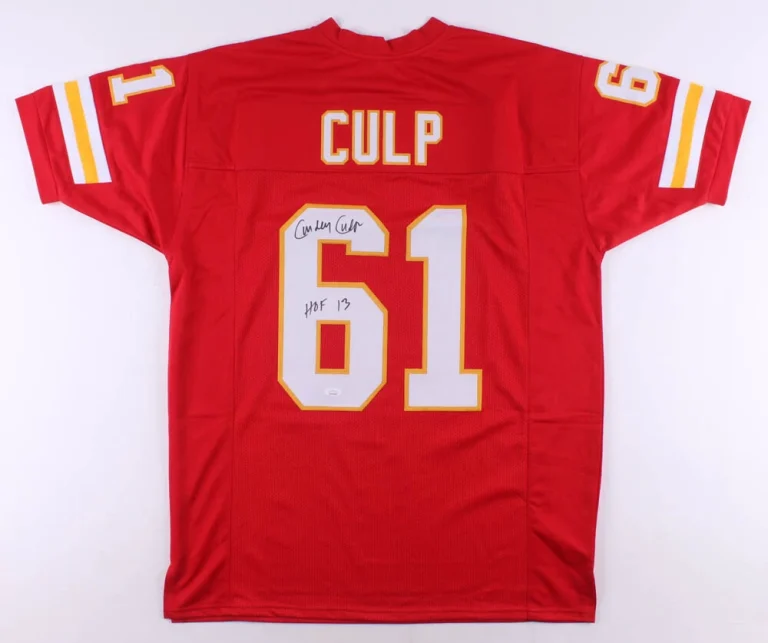 CURLEY CULP AUTOGRAPHED CUSTOM JERSEY (KANSAS CITY CHIEFS) - JSA COA!