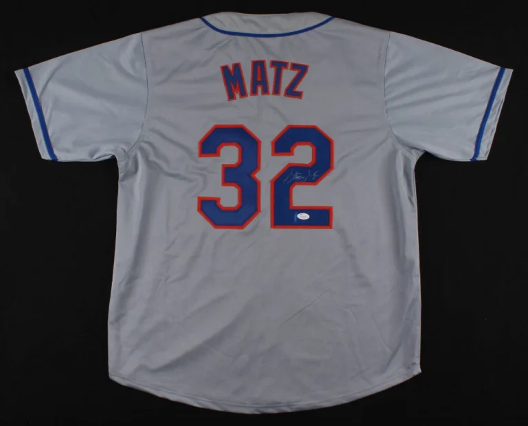 STEVEN MATZ AUTOGRAPHED CUSTOM JERSEY (NEW YORK METS) - JSA COA!
