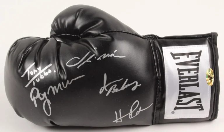BOXING CHAMPIONS AUTOGRAPHED GLOVE - Mercer, Tubbs, Rahman, McCall, & Barkley!