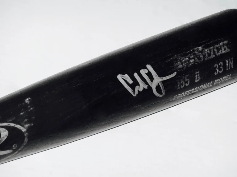 CARL CRAWFORD AUTOGRAPHED BAT (TAMPA BAY RAYS) - Spring Training Used Bat!