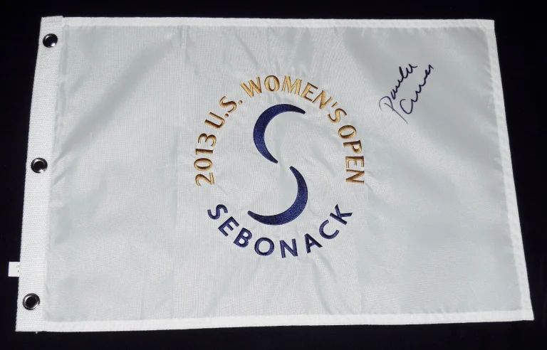 PAULA CREAMER AUTOGRAPHED 2013 U.S. WOMAN'S OPEN GOLF FLAG (LPGA) - W/ COA!