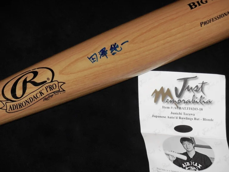 JUNICHI TAZAWA AUTOGRAPHED RAWLINGS BAT (BOSTON RED SOX) - W/ COA!