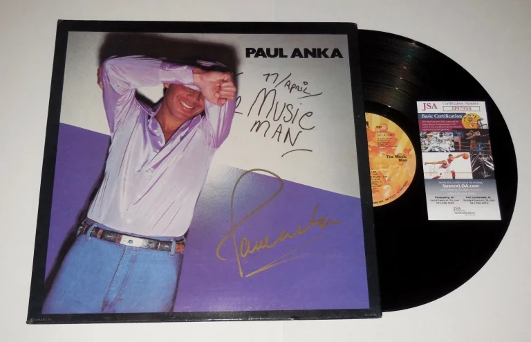 PAUL ANKA AUTOGRAPHED ALBUM (THE MUSIC MAN) - JSA COA!