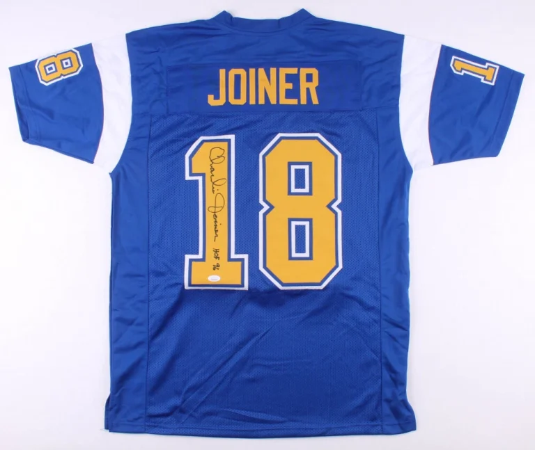CHARLIE JOINER AUTOGRAPHED CUSTOM JERSEY (SAN DIEGO CHARGERS) - JSA COA!