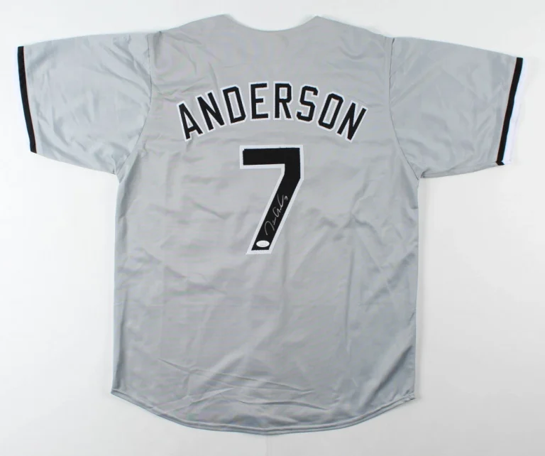 TIM ANDERSON AUTOGRAPHED CUSTOM JERSEY (CHICAGO WHITE SOX) - JSA COA!