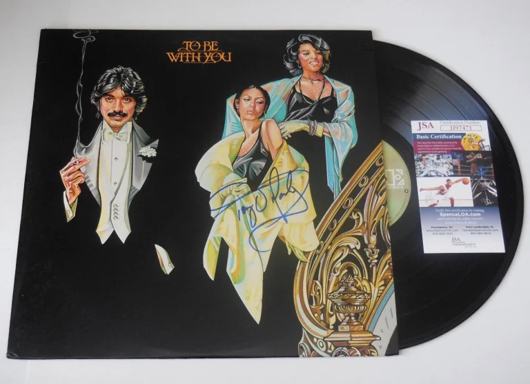 TONY ORLANDO & DAWN AUTOGRAPHED RECORD ALBUM (TO BE WITH YOU) - JSA COA!