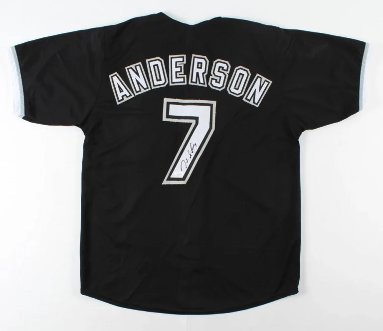 TIM ANDERSON AUTOGRAPHED CUSTOM JERSEY (CHICAGO WHITE SOX) - JSA COA!