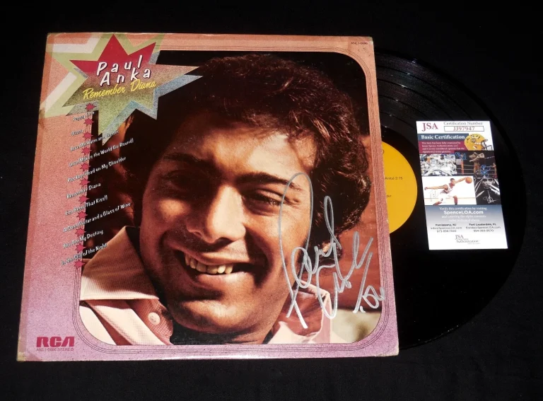 PAUL ANKA AUTOGRAPHED VINYL RECORD ALBUM (REMEMBER DIANA) - JSA COA!