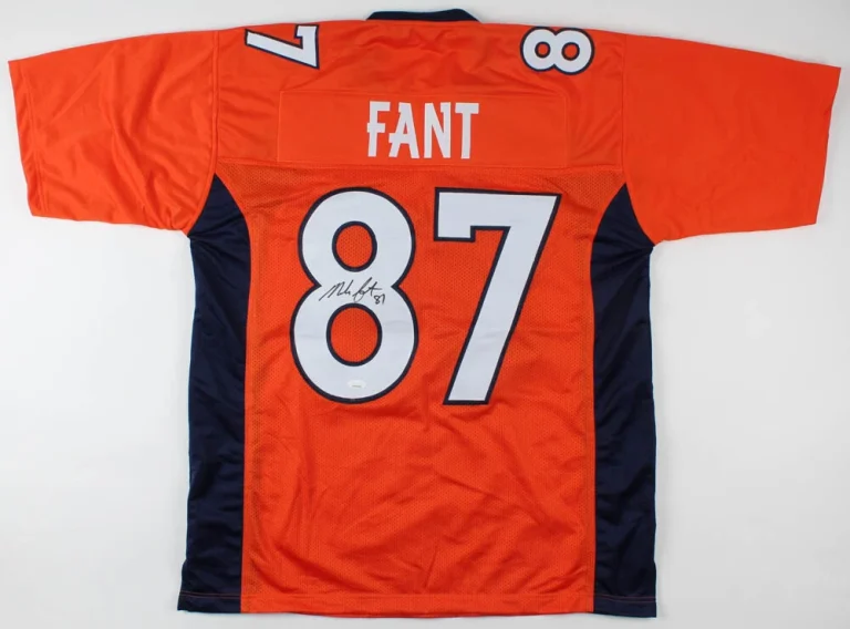 NOAH FANT AUTOGRAPHED CUSTOM JERSEY (DENVER BRONCOS) - JSA COA!