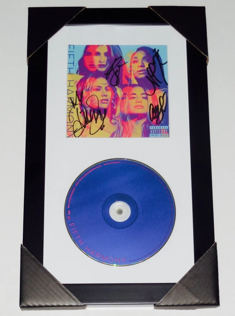 FIFTH HARMONY AUTOGRAPHED CD COVER (FRAMED & MATTED) - COA! - ALL 4 SIGNATURES!