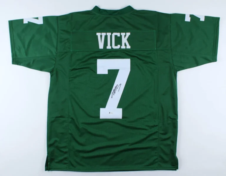 MICHAEL VICK AUTOGRAPHED CUSTOM JERSEY (PHILADELPHIA EAGLES) - BECKETT COA!