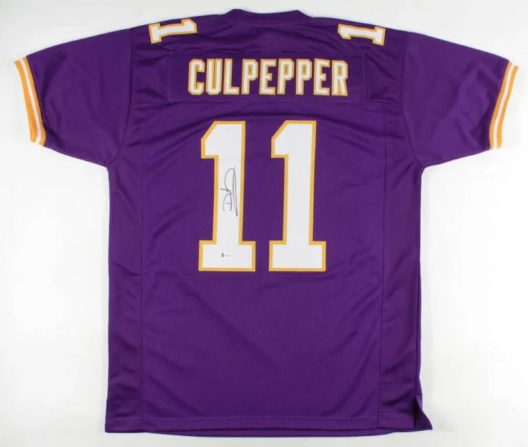 DAUNTE CULPEPPER AUTOGRAPHED CUSTOM JERSEY (MINNESOTA VIKINGS) - BECKETT COA!