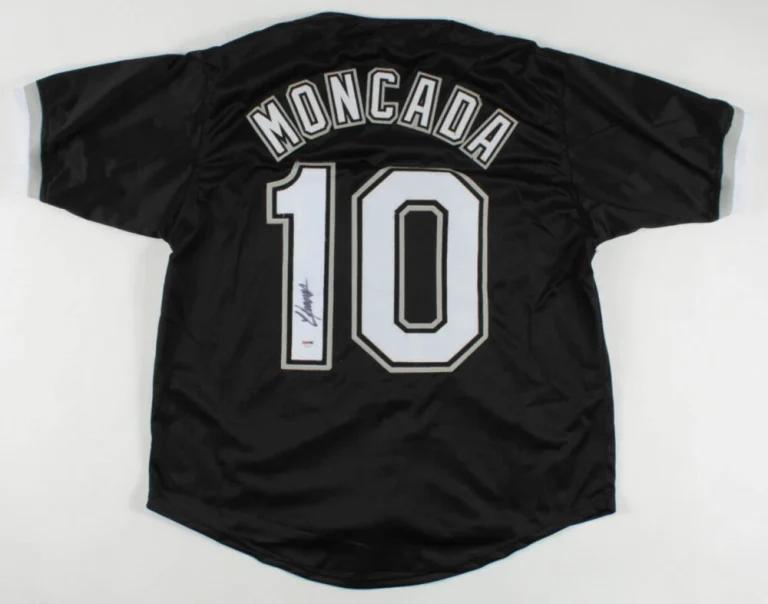 YOAN MONCADA AUTOGRAPHED CUSTOM JERSEY (CHICAGO WHITE SOX) - PSA DNA!