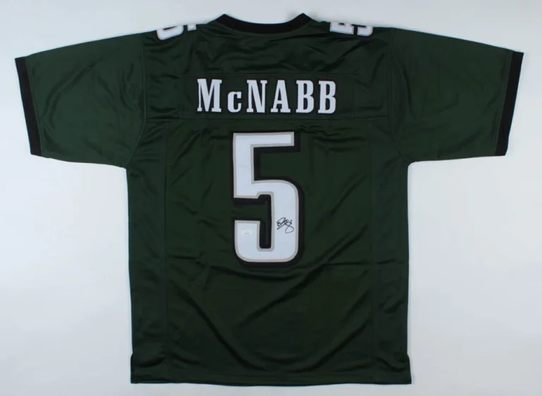 DONOVAN MCNABB AUTOGRAPHED CUSTOM JERSEY (EAGLES) - JSA COA!