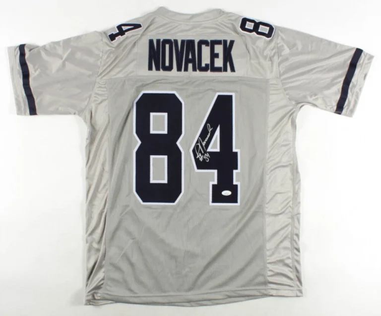 JAY NOVACEK AUTOGRAPHED CUSTOM JERSEY (DALLAS COWBOYS) - JSA COA!