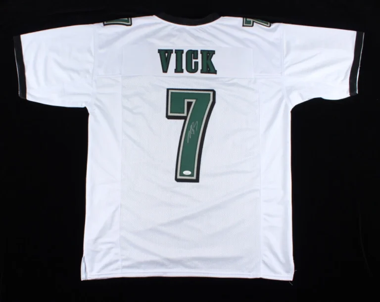 MICHAEL VICK AUTOGRAPHED CUSTOM JERSEY (PHILADELPHIA EAGLES) - JSA COA!
