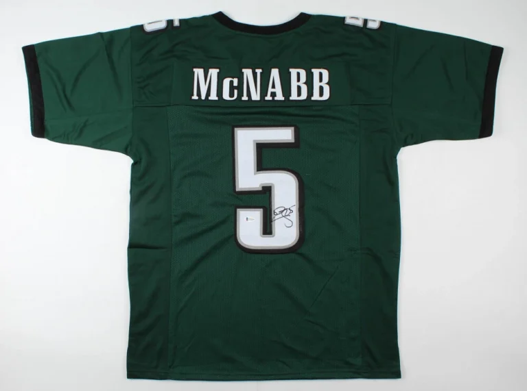 DONOVAN MCNABB AUTOGRAPHED CUSTOM JERSEY (EAGLES) - BECKETT COA!