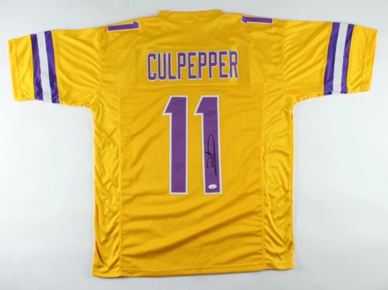 DAUNTE CULPEPPER AUTOGRAPHED CUSTOM JERSEY (MINNESOTA VIKINGS) - JSA COA!