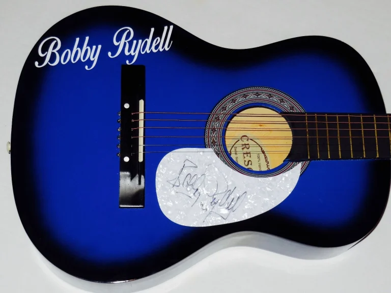 BOBBY RYDELL AUTOGRAPHED GUITAR (VOLARE / WILD ONE) - W/ COA!