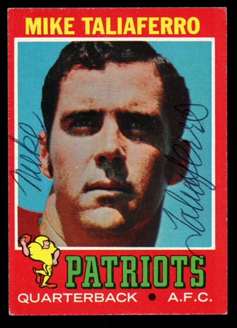 Mike Taliaferro #259 signed autograph auto 1971 Topps Football Trading Card